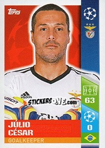 Sticker Júlio César - UEFA Champions League 2017-2018 n. 291 - Topps