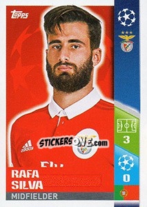 Sticker Rafa Silva - UEFA Champions League 2017-2018 - Topps