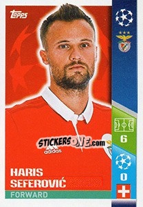Sticker Haris Seferovic - UEFA Champions League 2017-2018 n. 304 - Topps