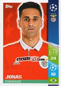 Sticker Jonas - UEFA Champions League 2017-2018 n. 305 - Topps