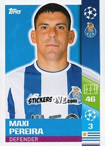 Sticker Maxi Pereira - UEFA Champions League 2017-2018 n. 312 - Topps