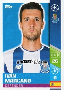 Sticker Iván Marcano - UEFA Champions League 2017-2018 n. 315 - Topps