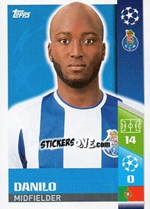Sticker Danilo Pereira - UEFA Champions League 2017-2018 n. 316 - Topps
