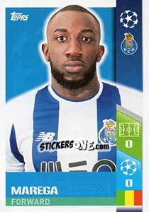 Sticker Marega - UEFA Champions League 2017-2018 n. 323 - Topps