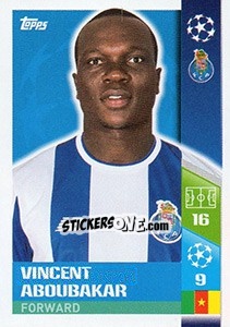 Cromo Vincent Aboubakar - UEFA Champions League 2017-2018 - Topps