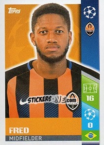 Sticker Fred - UEFA Champions League 2017-2018 n. 335 - Topps