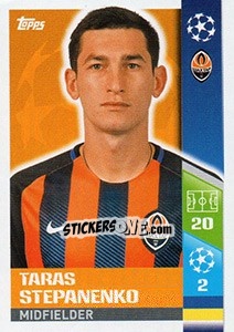 Sticker Taras Stepanenko - UEFA Champions League 2017-2018 n. 336 - Topps