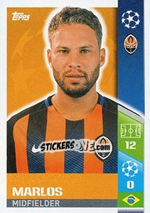 Sticker Marlos - UEFA Champions League 2017-2018 n. 339 - Topps