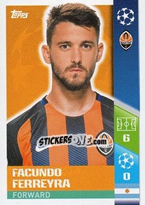 Sticker Facundo Ferreyra - UEFA Champions League 2017-2018 n. 344 - Topps