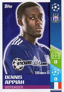 Sticker Dennis Appiah - UEFA Champions League 2017-2018 - Topps