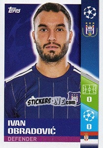 Sticker Ivan Obradovic - UEFA Champions League 2017-2018 n. 350 - Topps