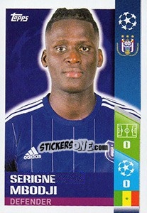 Sticker Kara Mbodji - UEFA Champions League 2017-2018 n. 351 - Topps