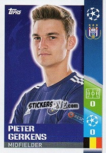 Figurina Pieter Gerkens - UEFA Champions League 2017-2018 - Topps