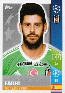 Sticker Fabri - UEFA Champions League 2017-2018 n. 367 - Topps