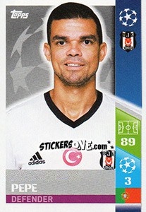 Sticker Pepe - UEFA Champions League 2017-2018 n. 371 - Topps