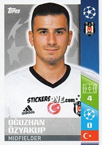 Sticker Oğuzhan Özyakup - UEFA Champions League 2017-2018 n. 375 - Topps