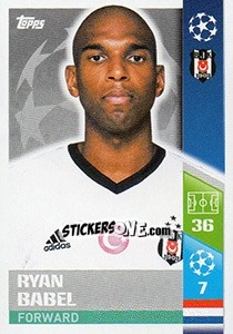 Sticker Ryan Babel - UEFA Champions League 2017-2018 n. 380 - Topps