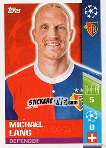 Sticker Michael Lang - UEFA Champions League 2017-2018 - Topps