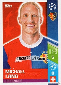 Sticker Michael Lang - UEFA Champions League 2017-2018 n. 388 - Topps