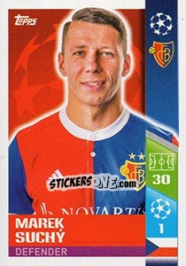 Sticker Marek Suchý - UEFA Champions League 2017-2018 n. 390 - Topps
