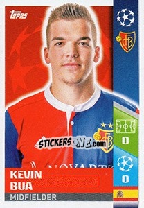 Sticker Kevin Bua - UEFA Champions League 2017-2018 - Topps