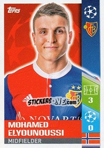Sticker Mohamed Elyounoussi - UEFA Champions League 2017-2018 n. 400 - Topps