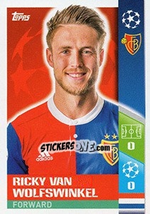 Sticker Ricky van Wolfswinkel - UEFA Champions League 2017-2018 n. 401 - Topps