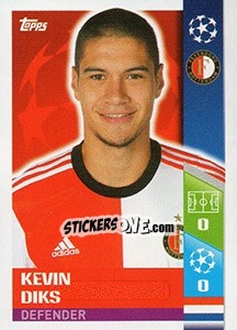 Sticker Kevin Diks - UEFA Champions League 2017-2018 - Topps