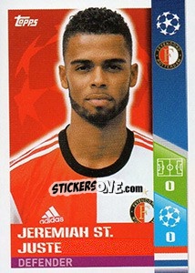 Sticker Jeremiah St. Juste - UEFA Champions League 2017-2018 - Topps