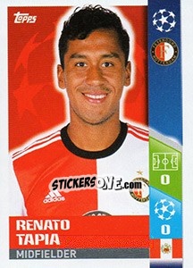 Figurina Renato Tapia - UEFA Champions League 2017-2018 - Topps