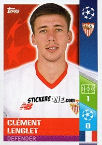 Sticker Clément Lenglet - UEFA Champions League 2017-2018 n. 424 - Topps