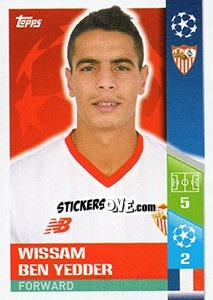 Sticker Wissam Ben Yedder - UEFA Champions League 2017-2018 - Topps