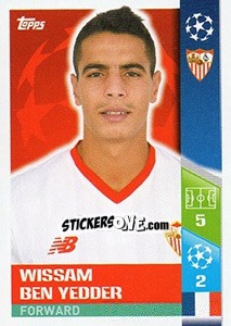 Sticker Wissam Ben Yedder - UEFA Champions League 2017-2018 n. 436 - Topps