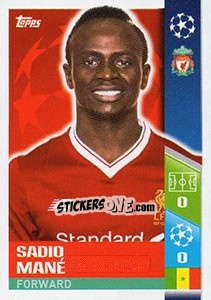 Sticker Sadio Mané - UEFA Champions League 2017-2018 n. 449 - Topps