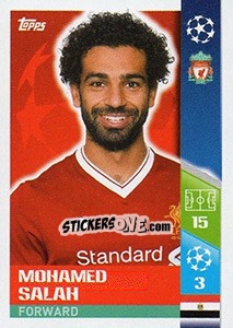 Sticker Mohamed Salah - UEFA Champions League 2017-2018 n. 451 - Topps