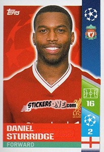 Sticker Daniel Sturridge - UEFA Champions League 2017-2018 n. 452 - Topps