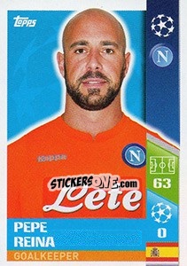 Sticker Pepe Reina - UEFA Champions League 2017-2018 n. 455 - Topps