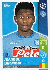 Sticker Amadou Diawara - UEFA Champions League 2017-2018 - Topps