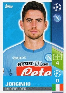 Sticker Jorginho - UEFA Champions League 2017-2018 n. 461 - Topps