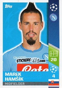 Cromo Marek Hamšík - UEFA Champions League 2017-2018 n. 464 - Topps