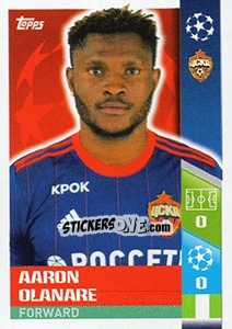 Sticker Aaron Olanare - UEFA Champions League 2017-2018 n. 483 - Topps