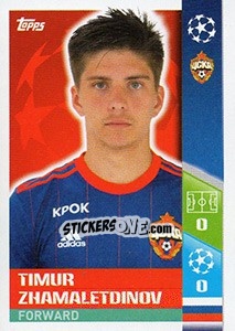 Sticker Timur Zhamaletdinov - UEFA Champions League 2017-2018 - Topps