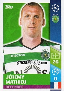 Sticker Jérémy Mathieu - UEFA Champions League 2017-2018 n. 488 - Topps
