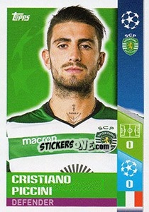 Sticker Cristiano Piccini - UEFA Champions League 2017-2018 - Topps
