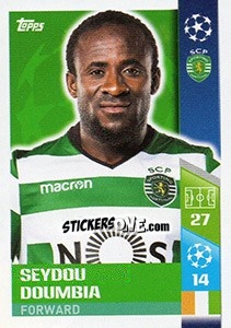 Sticker Seydou Doumbia - UEFA Champions League 2017-2018 n. 499 - Topps