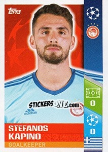 Sticker Stefanos Kapino - UEFA Champions League 2017-2018 n. 503 - Topps