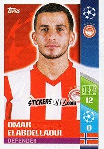 Sticker Omar Elabdellaoui - UEFA Champions League 2017-2018 - Topps