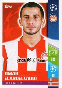 Sticker Omar Elabdellaoui - UEFA Champions League 2017-2018 n. 506 - Topps