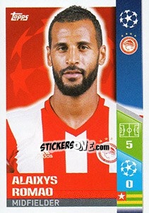 Cromo Alaixys Romao - UEFA Champions League 2017-2018 n. 507 - Topps