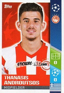 Sticker Thanasis Androutsos - UEFA Champions League 2017-2018 n. 510 - Topps